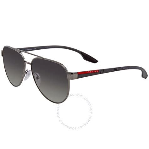 Prada Linea Rossa Grey Gradient Pilot Unisex 